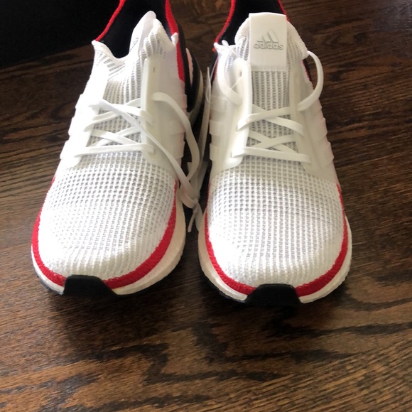 Adidas Ultra Boost 19 White Scarlet - Picture 6 of 7
